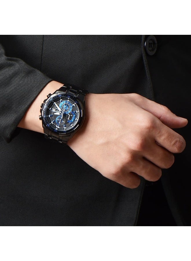 كاسيو ساعة ايديفيس انالوج للرجال بسوار من الراتنج كاسيو طراز EFR-539BK-1A2VUDF بمينا أسود - Image 2